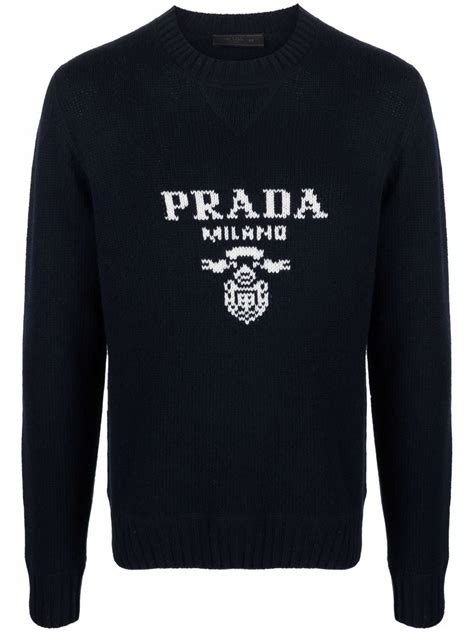 prada intarsia sweater